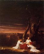 Thomas Cole Angels Ministering to Christ in the Wilderness oil on canvas